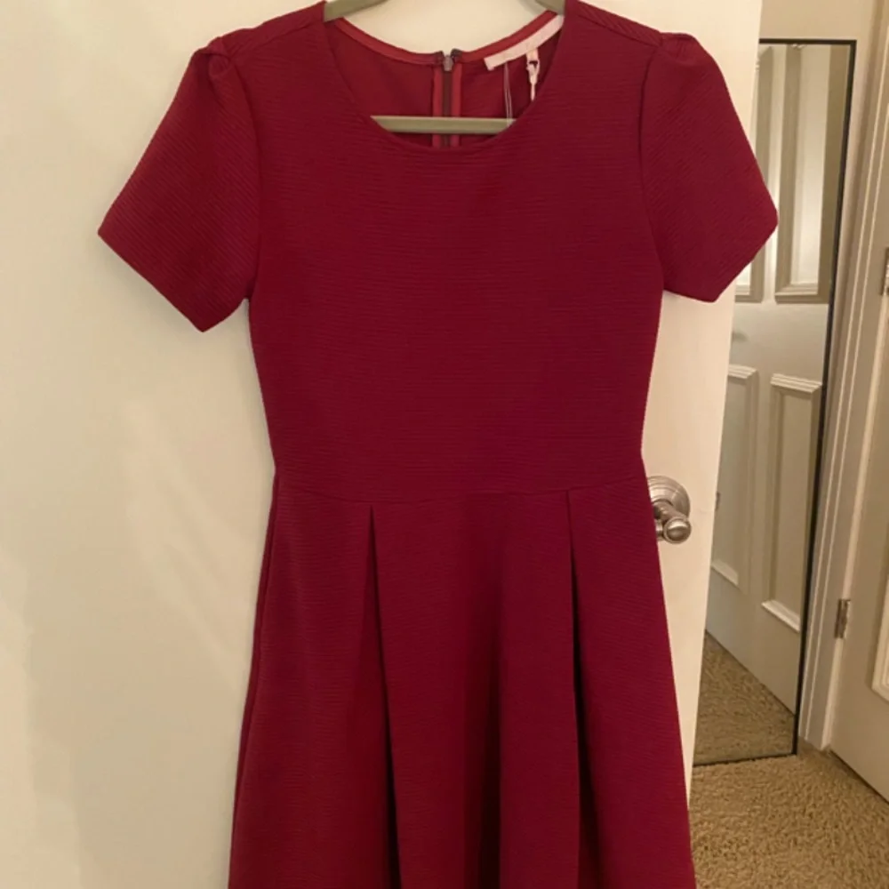 NWT Maroon fit and flare dress - Picture 1 of 1